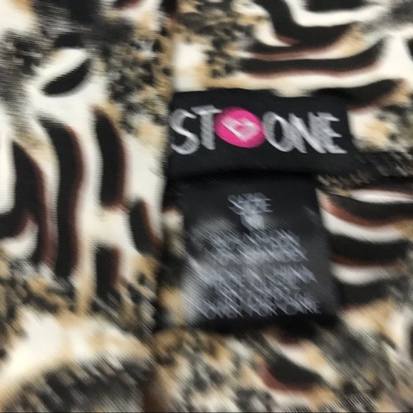 Stone Women's Skirt Size M Chestnut Brown Pull On - Picture 2 of 5